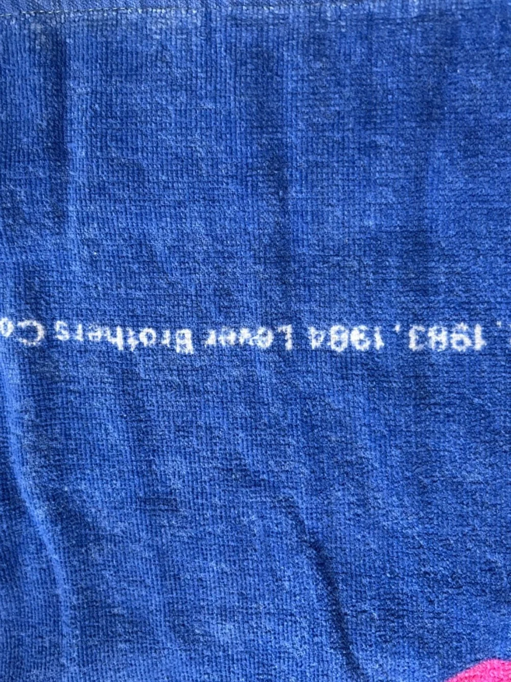 Vintage Snuggle laundry softner beach towel
